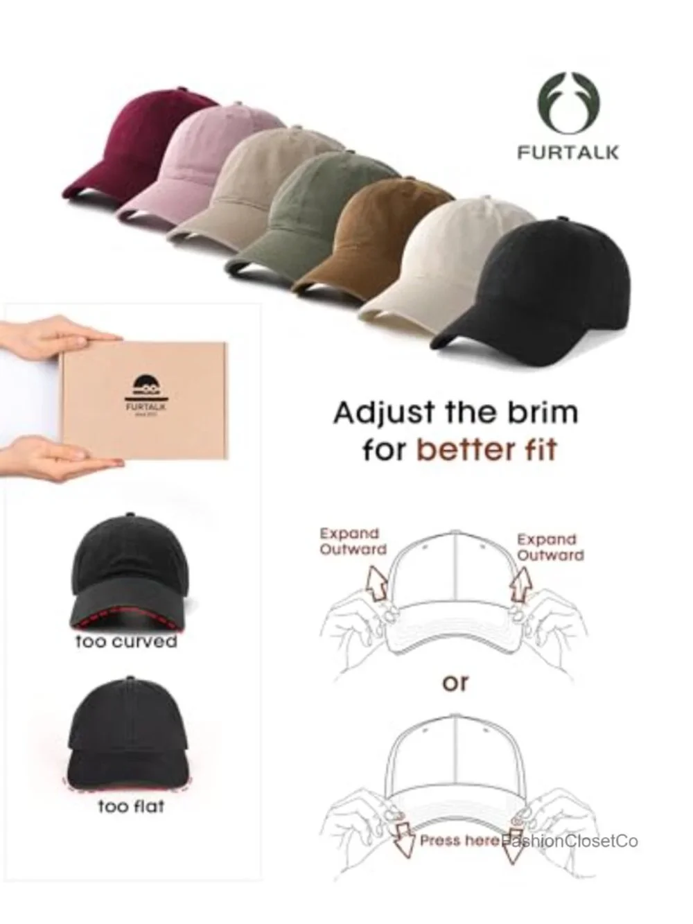 Unstructured Washed Cotton Baseball Cap Adjustable Dad Hat